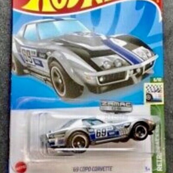 Hot Wheels ZAMAC O5 ‘69 Copo Corvette 79/250 Retro Racers 6/10 NIP - Picture 5 of 5